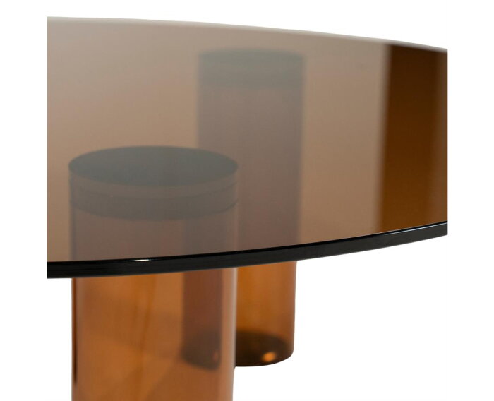 Coffee table Aero 100x100cm - bruin | BY-BOO