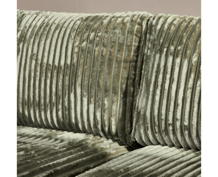 MySofa Teddy Hoekbank Groen Divan Links+2,5 zits