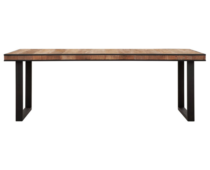 Dining table Cosmo rectangular,78x225x100 cm, recycled teakwood