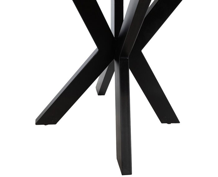 Eettafel Tokio rond Acacia smooth Ø120 cm - Zwart