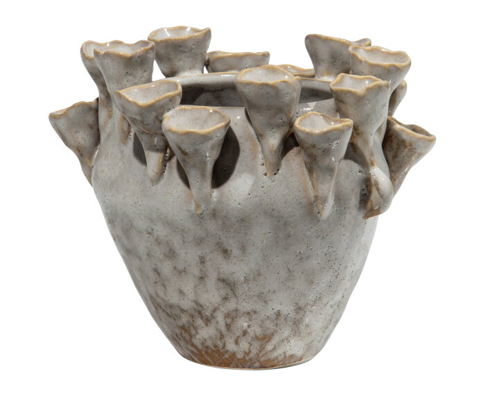 Pipe Coral Vaas Keramiek Naturel Mix - BePureHome