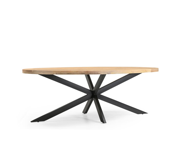 Eetkamertafelblad Ellips 25+25 240