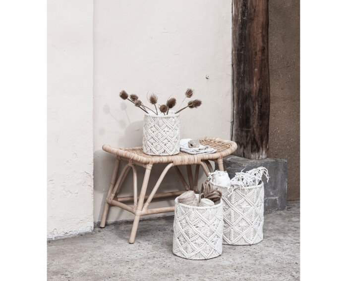 Baskets Boho, set of 3,24x&Oslash;20 cm / 28x&Oslash;25 cm / 34x&Oslash;30 cm