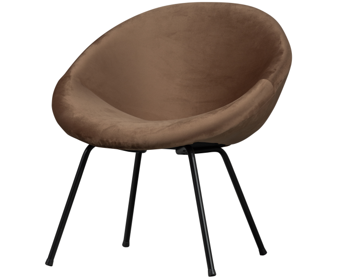 Moly Fauteuil Velvet Toffee - WOOOD Exclusive