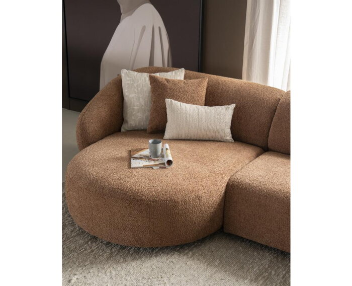 SEVN Marit modulaire hoekbank Yarra Nougat - 411x130 cm - Zelf samen te stellen