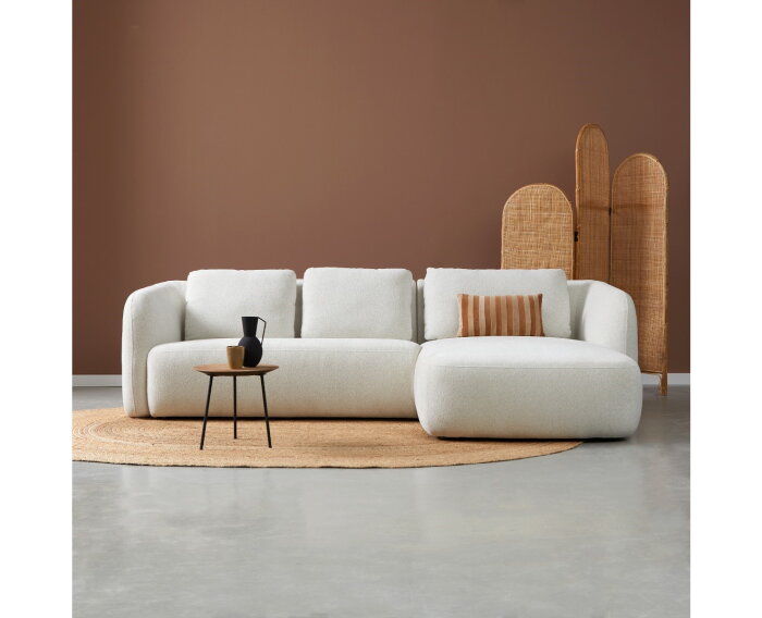 Hoekbank CLOUD met chaise longue rechts - Beige