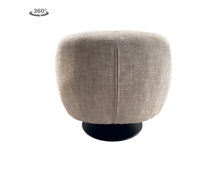 Barga Fauteuil - fabric TED 24 off white (draaibaar)
