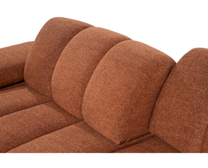 SEVN Hel&egrave;ne 2-zitsbank Rhapsody Burnt Brick - 252x107 cm- Zelf samen te stellen