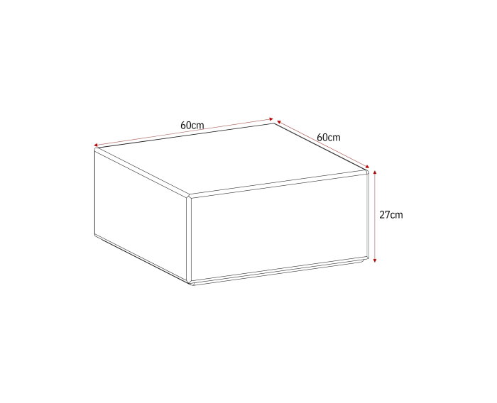 Salontafel Elias | 60 cm | Wit