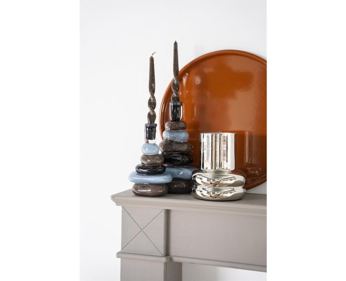 Candle holder Toras 2 large - veelkleurig | BY-BOO