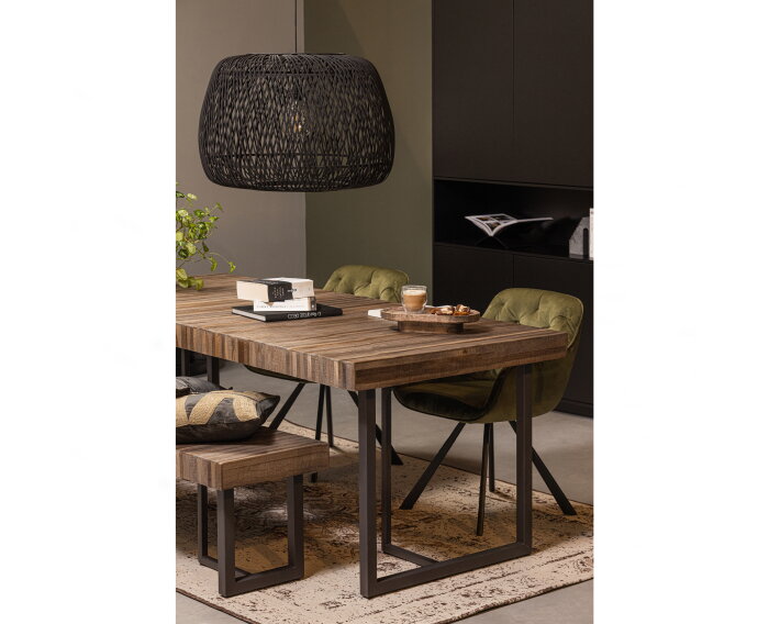 Maxime Eettafel Recycled Hout Naturel 200x90cm - WOOOD Exclusive