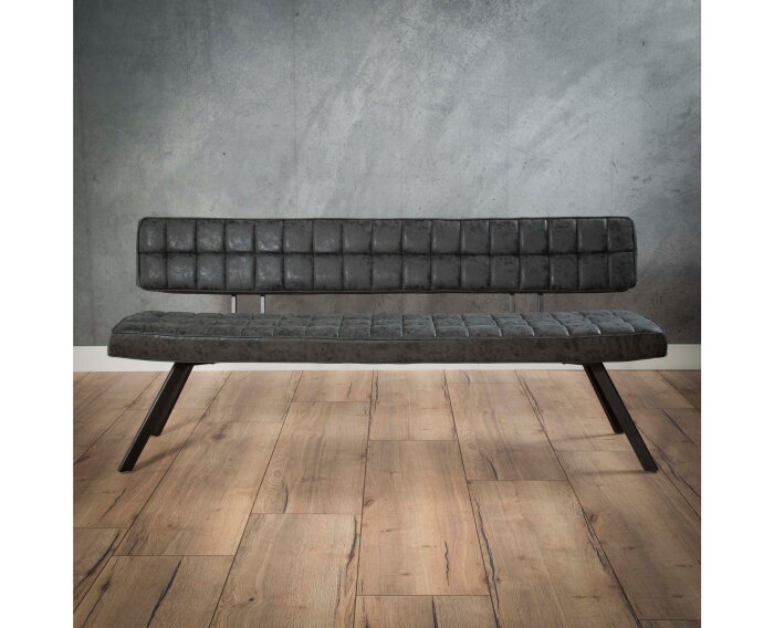 Eetkamerbank Steve 180 cm - zwart