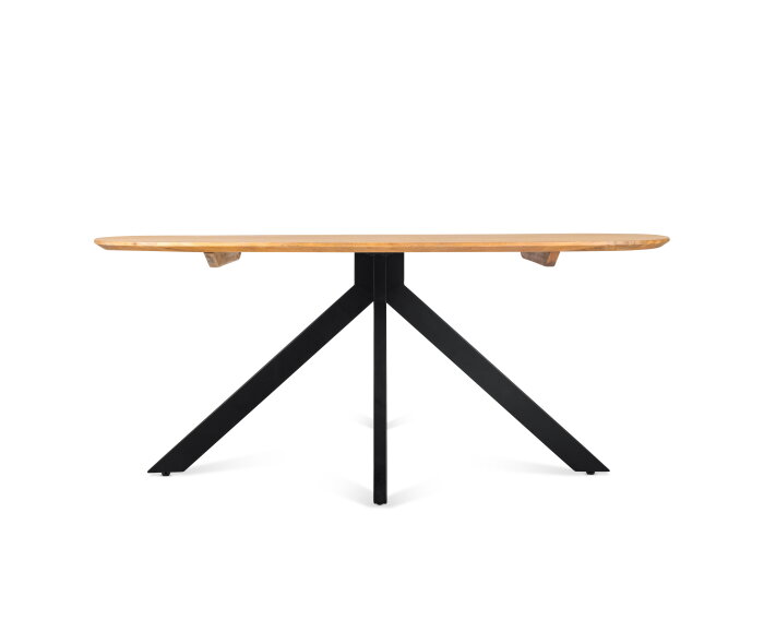 Eettafel Runa Deens ovaal mangohout 160 cm - Naturel