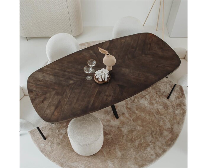 Silvi Eetkamertafel olijfbruin 220 cm