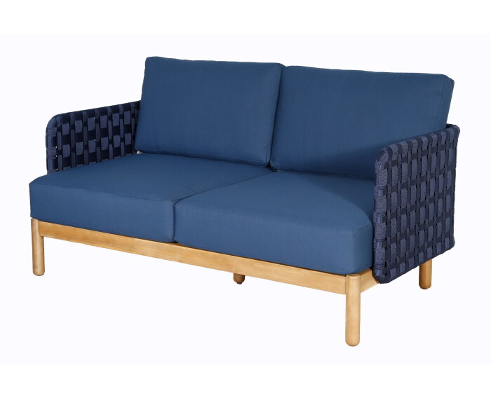 KOLBE 2 SEATER SOFA (000314)  -  STEEL NAVY BLUE