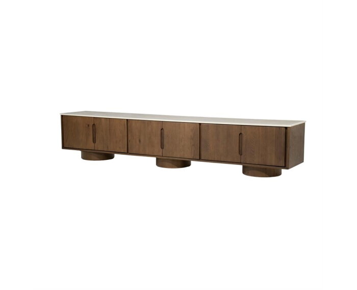TV meubel Leandro 250x44cm - bruin | Eleonora