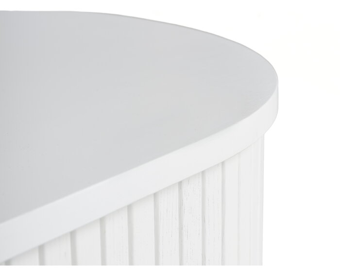 Salontafel Nola Ovaal 120x60 cm - wit