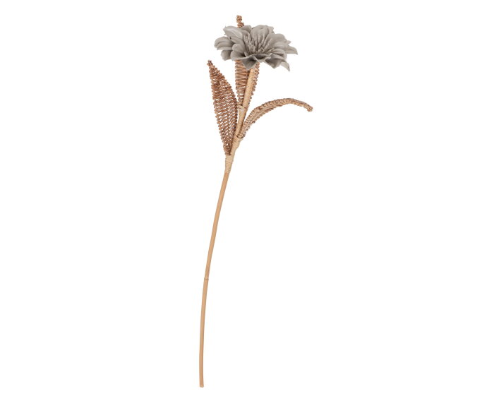 Rattan flower Light Grey - ORDER by 4 pcs,65x&Oslash;15 cm