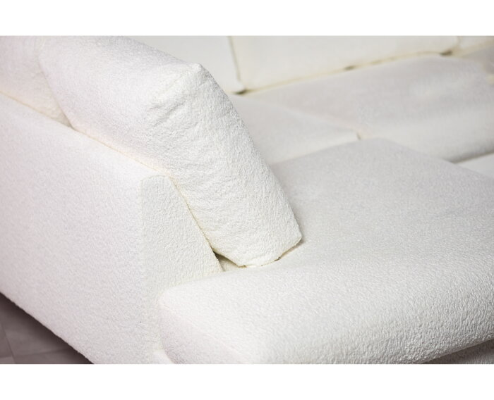 3 seater corner left, fabric Abriamo 4, A920 natural