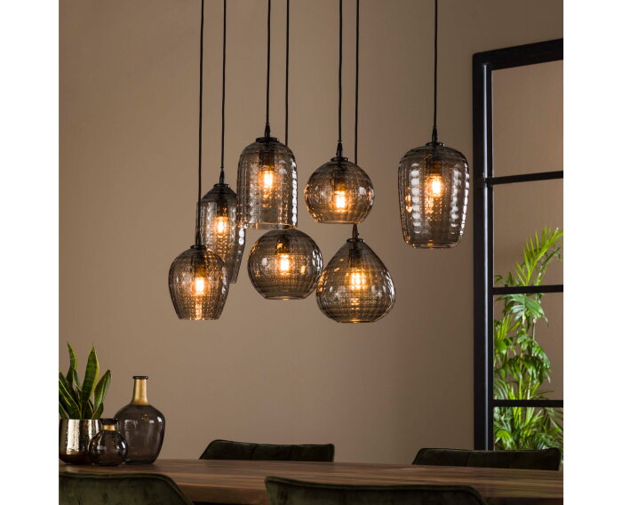 Hanglamp Hexagon | 7 lampen