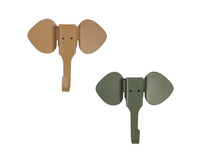 Set V 3 - Joya Olifant Haken Metaal Grijs - WOOOD