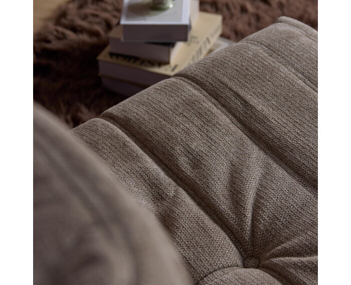 Relaxfauteuil Zen - Draaibaar & Verstelbaar - Aragon stof - Taupe - 78&times;97&times;90 cm - Starfurn