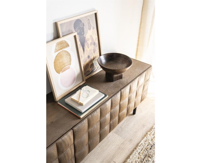 TV meubel Felix 214x41.5cm - bruin | Eleonora
