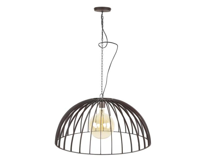 Hanglamp 1L capitol Ø70 - Zwart bruin