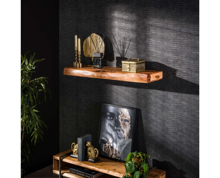 Wandplank Levita 100 cm acacia - naturel
