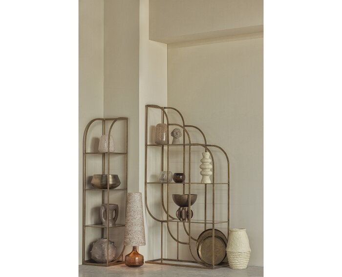 Summer Handgemaakte Vaas 26cm Glas Beige - BePureHome