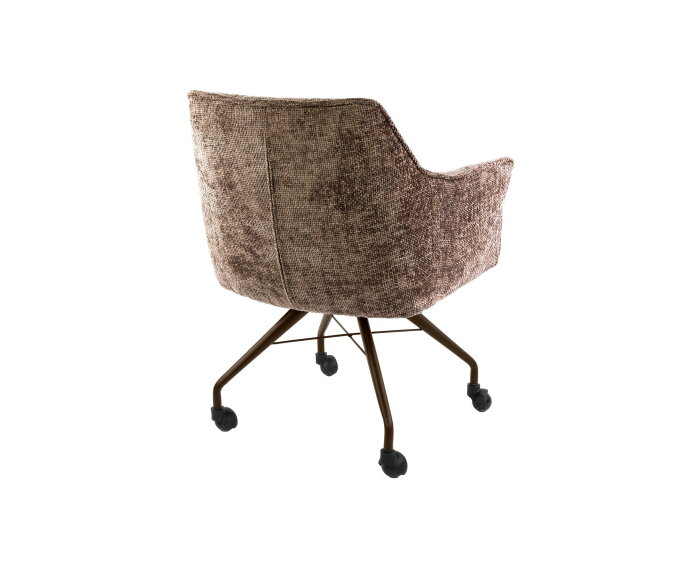 Armstoel Raster wieltjes VPE2 - Hoven champagne - brons