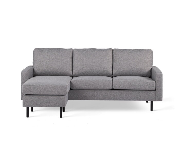 3 seater sofa CL L+R, fabric Malmo 90, M411 grey