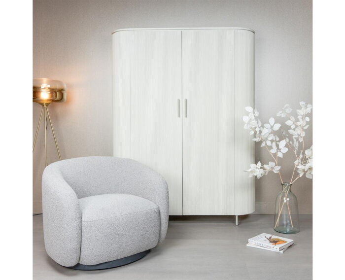 Belfast Fauteuil - fabric Copenhagen 803 Cement Grey