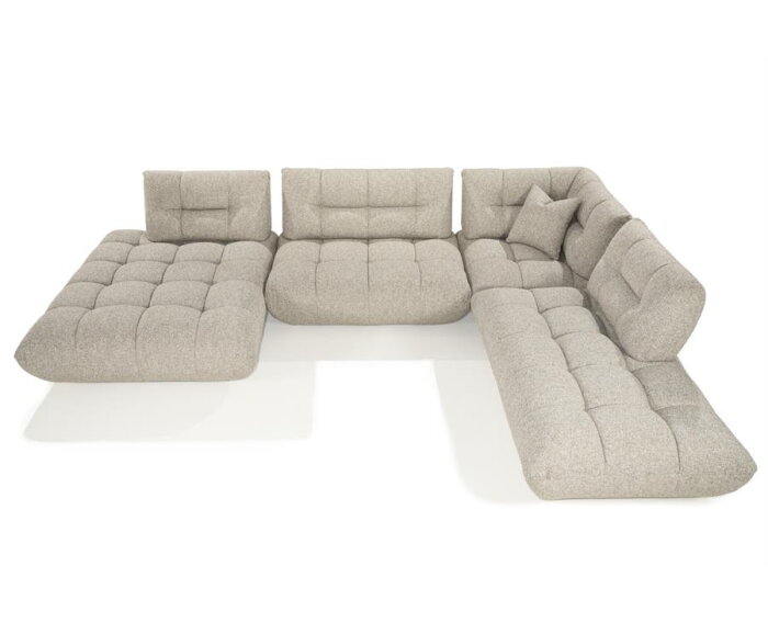 SEVN Esmee modulaire hoekbank Serenity Fossil - 335x245 cm - Zelf samen te stellen