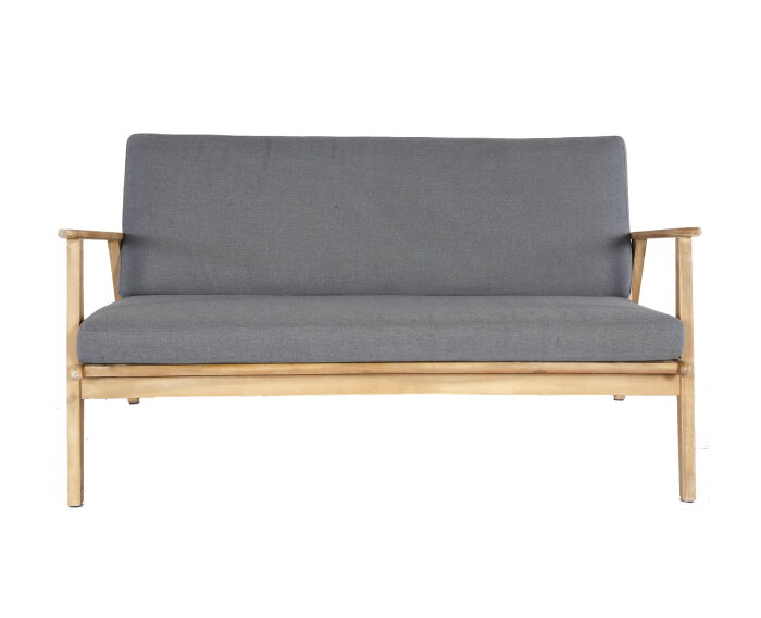 NARVIK LOUNGE SET - LIGHT TEAK LOOK / ROYAL ANTHRACITE