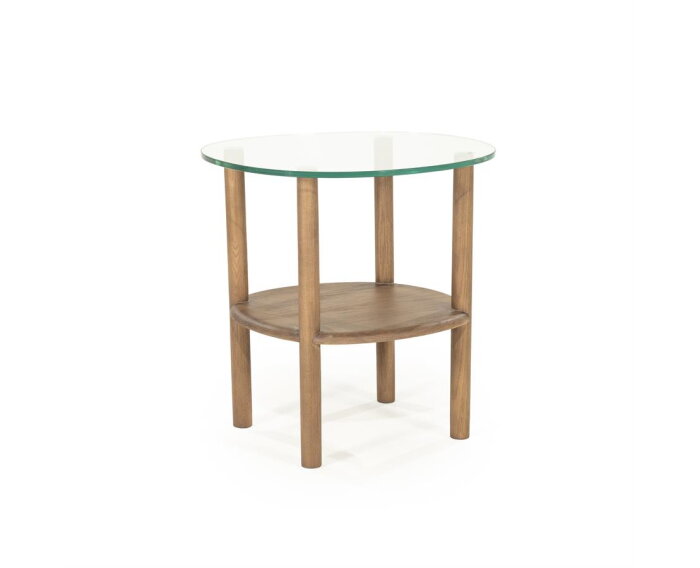 Bijzettafel Cleo 50x45cm - lichtbruin | Eleonora