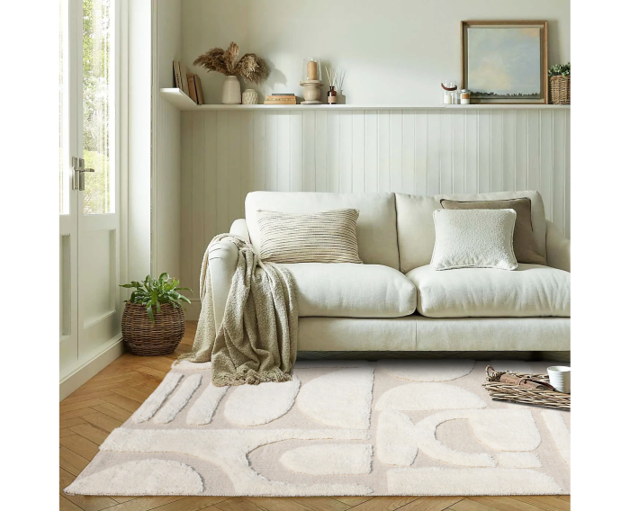 by fonQ Glyph Vloerkleed - Naturel - Rechthoekig - 160 x 230 cm