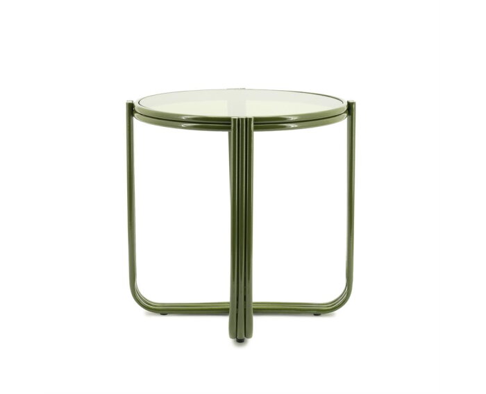 Side table Groovy 42.5x42.5cm - groen | BY-BOO