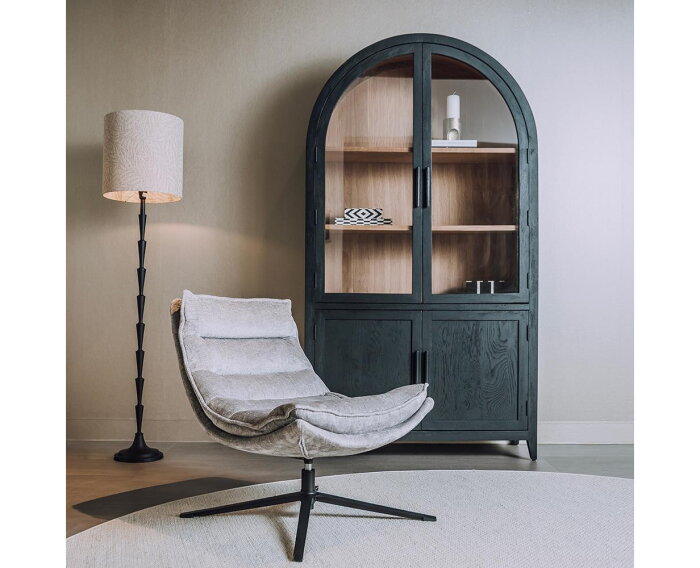 Venice Fauteuil - fabric BMG804 light grey (draaibaar)