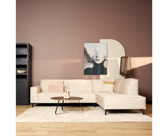 MySofa Floris| 2,5 zits + Divan Rechts | Velvet Beige