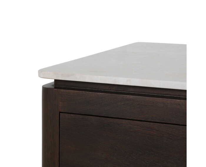 Vierkante Salontafel Dallas Bruin Mangohout 80 cm