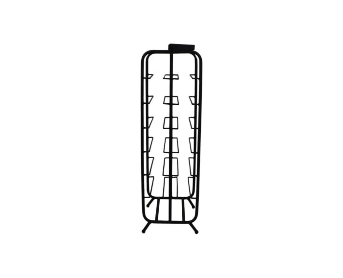 Wijnrek - 25x25x90 - Zwart - Metaal