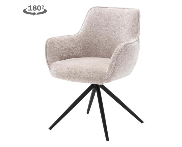 Fondo Armstoel - fabric Mona 110 Sand (draaibaar)