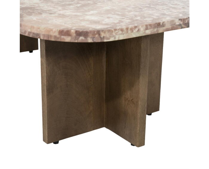 Coffee table Haussmann 120x59cm - roze | BY-BOO