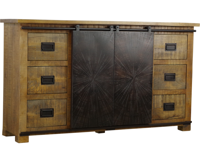 Dressoir Bradley mangohout 160x42x92 cm