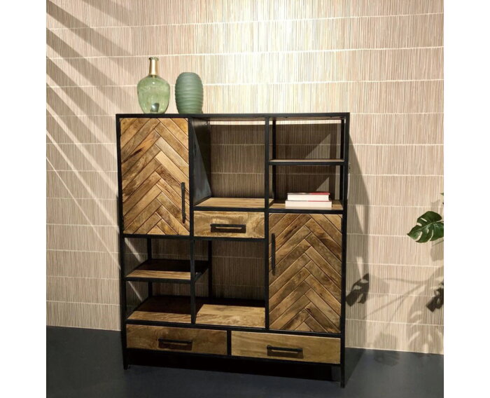 Vakkenkast Brooklyn | 140 cm | Livingfurn