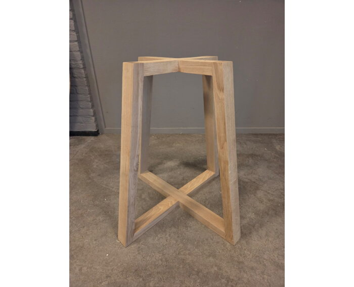 Onderstel Cleo eikenhout - 70x70x72 cm - Naturel