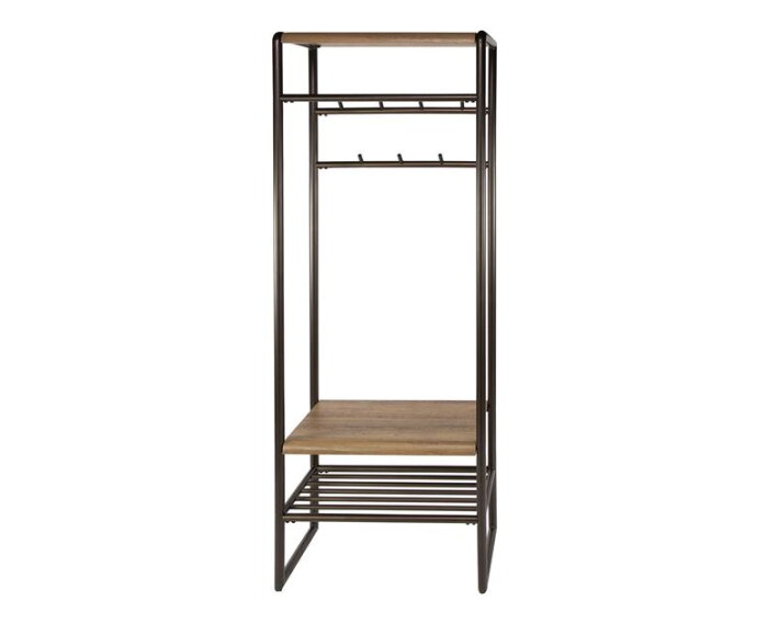 Garderobemeubel roede Luno - Drift Brown Powdercoated