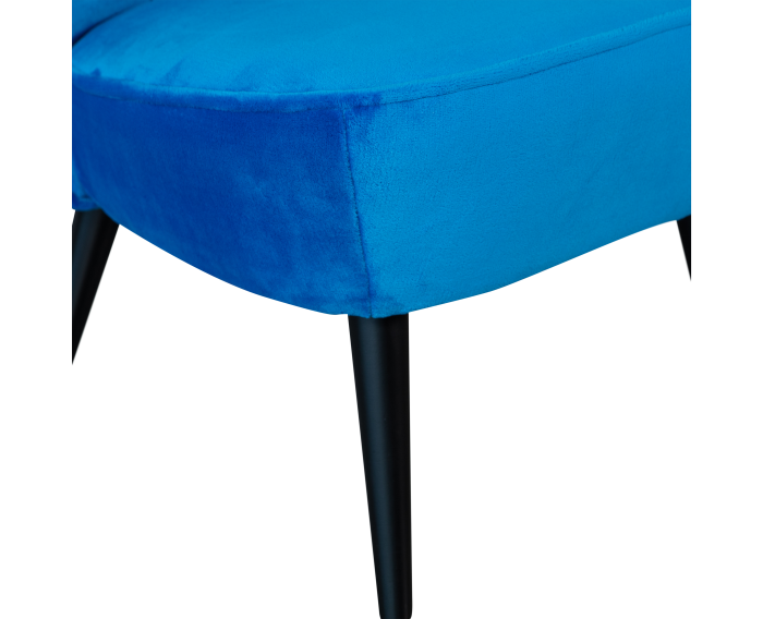 Sara Fauteuil Imitatiebont Felblauw - WOOOD