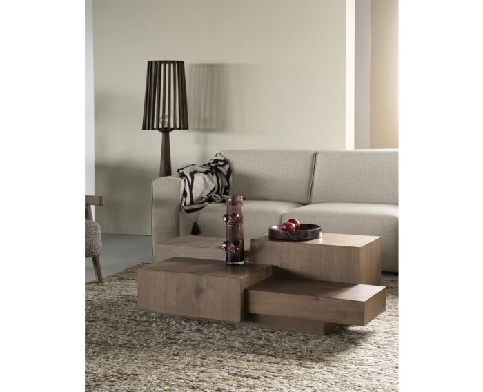 Salontafel Quinten rechthoekig 140x75cm - bruin | Eleonora